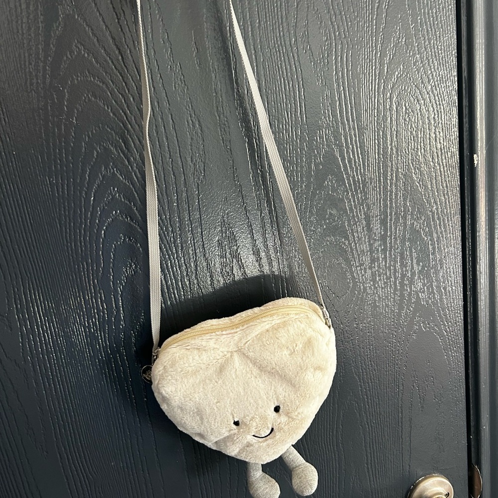 Jellycat Cute Heart-Shaped Plush Crossbody Bag